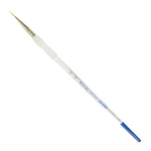 Royal Langnickel Soft-Grip Gold Taklon Brush - Short Handle, Detail Round #0