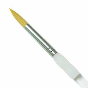 Royal Langnickel Soft-Grip Gold Taklon Brush - Short Handle, Round #14