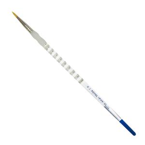 Royal Langnickle Soft-Grip Golden Taklon Brush - Long Handle, Round #2
