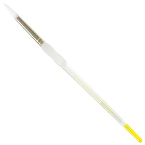 Royal Langnickel Soft-Grip White Taklon Brush - Short Handle, Round #6