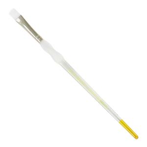 Royal Langnickel Soft-Grip White Taklon Brush - Short Handle, Bright #6