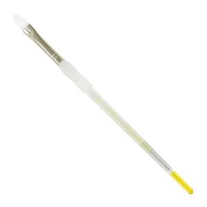 Royal Langnickel Soft-Grip White Taklon Brush - Short Handle, Filbert #4