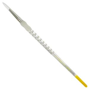 Royal Langnickel Soft-Grip White Taklon Brush - Long Handle, Round #6