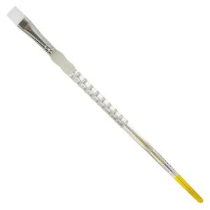 Royal Langnickel Soft-Grip White Taklon Brush - Long Handle, Bright #8