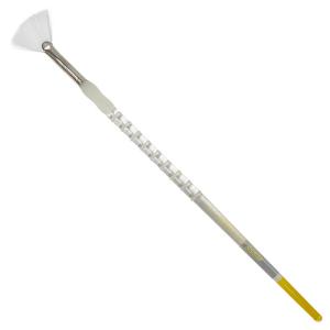Royal Langnickel Soft-Grip White Taklon Brush - Long Handle, Fan #6