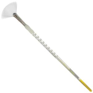 Royal Langnickel Soft-Grip White Taklon Brush - Long Handle, Fan #6