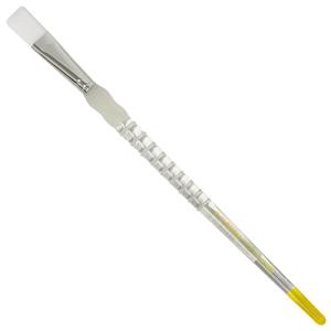 Royal Langnickel Soft-Grip White Taklon Brush - Long Handle, Flat #10