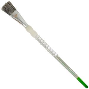 Royal Langnickel Soft-Grip Bristle Fitch Brush - Long Handle, Glaze 1"