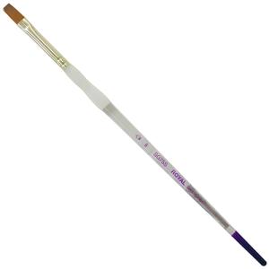 Royal Langnickel Soft-Grip Synthetic Sable Brush - Short Handle, Shader #8