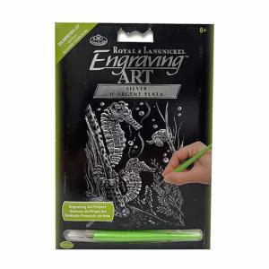 Royal Langnickel Silver Mini Engraving Art Kit- Sea Horses