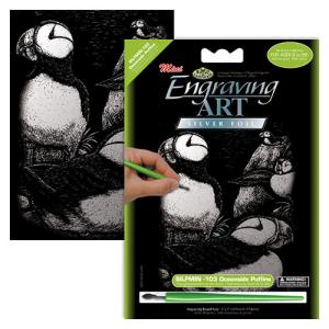 Royal Langnickel Silver Mini Engraving Art Kit- Oceanside Puffins