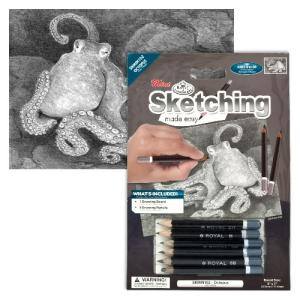 Royal Langnickel Silver Mini Sketch Art Kit- Octopus