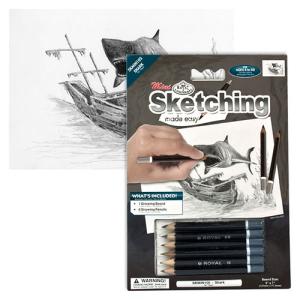Royal Langnickel Silver Mini Sketch Art Kit- Shark