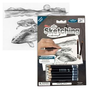 Royal Langnickel Silver Mini Sketch Art Kit-Whales