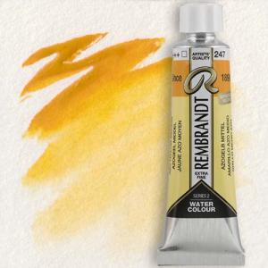 Royal Talens Rembrandt Watercolour - (0.6oz/20ml) Azo Yellow Medium 247