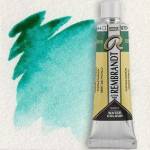 Royal Talens Rembrandt Watercolour - (0.6oz/20ml) Phthalo Green 675