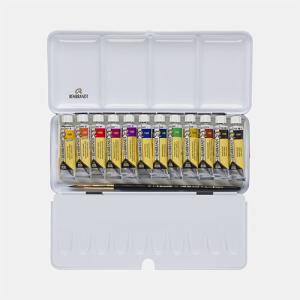 Rembrandt Professional Watercolor Tube Set / Metal Tin  -12x10ml -Oxide Black Mixing     05830193