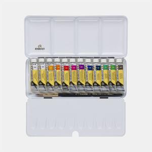 Rembrandt Professional Watercolor Tube Set / Metal Tin  -12x10ml -Opaque White Mixing     05830194
