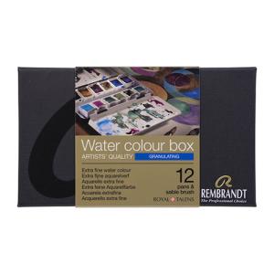 Rembrandt Professional Watercolor Pans Set / Metal Tin  -12ct Granulating    05838692