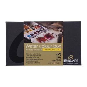 Rembrandt Professional Watercolor Pans Set / Metal Tin -12ct Portrait Collection 05838696