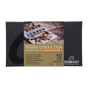 Rembrandt Professional Watercolor Pans Set / Metal Tin  -12ct Urban Cityscape Collection 05838697