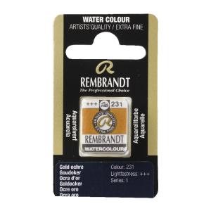 Rembrandt Professional Watercolor Half Pan -231 Gold Ochre