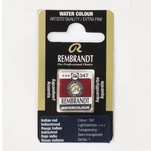 Rembrandt Professional Watercolor Half Pan -347 Indian Red
