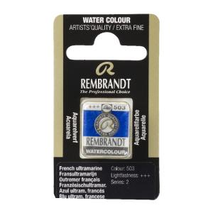 Rembrandt Professional Watercolor Half Pan - 503 French Ultramarine Blue