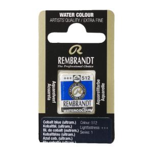 Rembrandt Professional Watercolor Half Pan -512 Cobalt Blue Ultramarine