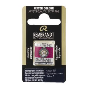 Rembrandt Professional Watercolor Half Pan - 567 Permanent Red Violet