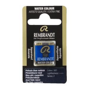 Rembrandt Professional Watercolor Half Pan - 583 Phthalo Blue Reddish