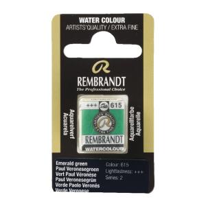 Rembrandt Professional Watercolor Half Pan - 615 Emerald Green