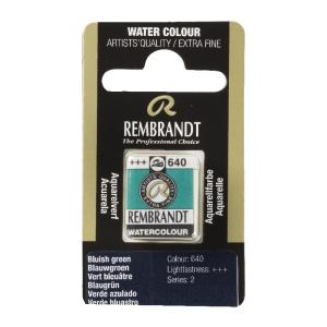 Rembrandt Professional Watercolor Half Pan - 640 Bluish Green