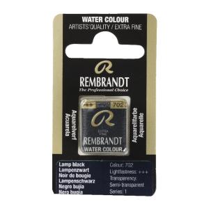 Rembrandt Professional Watercolor Half Pan -702 Lamp Black