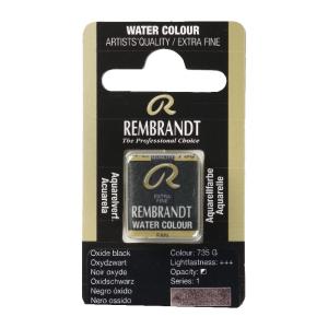 Rembrandt Professional Watercolor Half Pan -735 Oxide Black