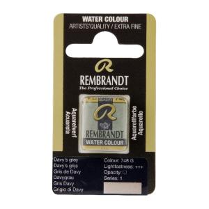 Rembrandt Professional Watercolor Half Pan -748 Davy's Grey