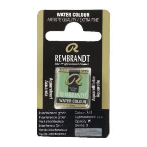 Rembrandt Professional Watercolor Half Pan -848 Interference Green