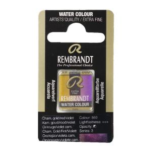 Rembrandt Professional Watercolor Half Pan -860 Chameleon Gold Red Violet