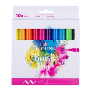 Royal Talens Ecoline Brush Pen Set of 10 Liquid Watercolor Pens –(10 Pack) Primary Colors 11509015