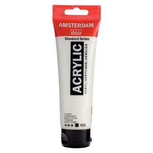 Royal Talens Amsterdam Acrylic Paint - (0.7oz/20ml) Titanium White