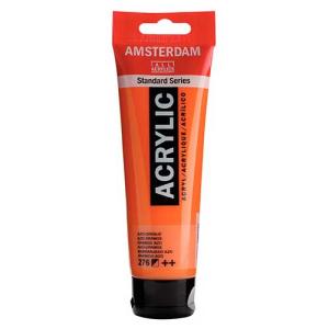 Royal Talens Amsterdam Acrylic Paint - (0.7oz/20ml) Azo Orange