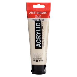 Royal Talens Amsterdam Acrylic Paint - (0.7oz/20ml) Titanium Buff Light