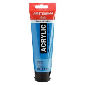 Royal Talens Amsterdam Acrylic Paint - (0.7oz/20ml) Primary Cyan