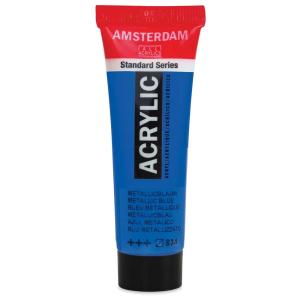 Royal Talens Amsterdam Acrylic Paint - (0.7oz/20ml) Metallic Blue