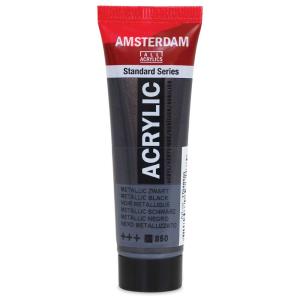 Royal Talens Amsterdam Acrylic Paint - (0.7oz/20ml) Metallic Black