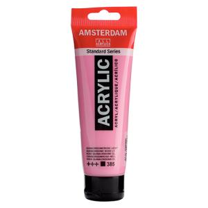 Royal Talens Amsterdam Acrylic Paint - (4.1oz/120ml) Quinacridone Rose Light