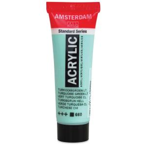 Royal Talens Amsterdam Acrylic Paint - (4.1oz/120ml) Turquoise Green Light