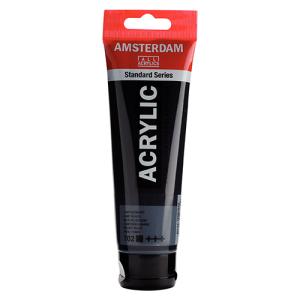 Royal Talens Amsterdam Acrylic Paint - (4.1oz/120ml) Lamp Black