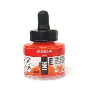 Royal Talens Amsterdam Acrylic Ink - (1oz/30ml) Reflex Orange