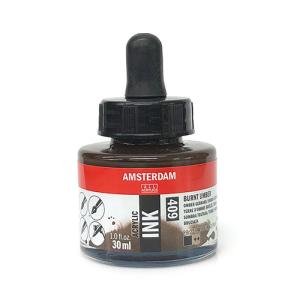 Royal Talens Amsterdam Acrylic Ink - (1oz/30ml) Burnt Umber